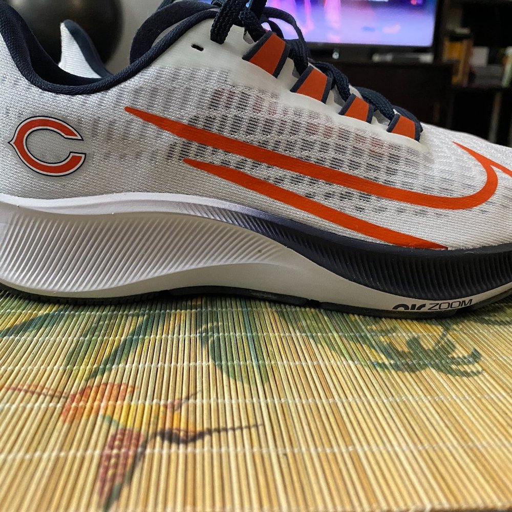 Nike White and Orange Women's Sneakers
